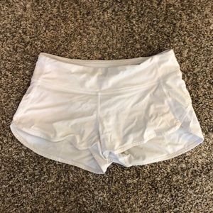 White lululemon shorts